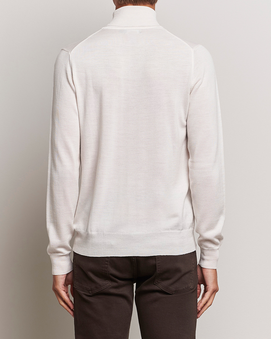 Heren | Truien | J.Lindeberg | Lyd True Merino Polo Cloud White