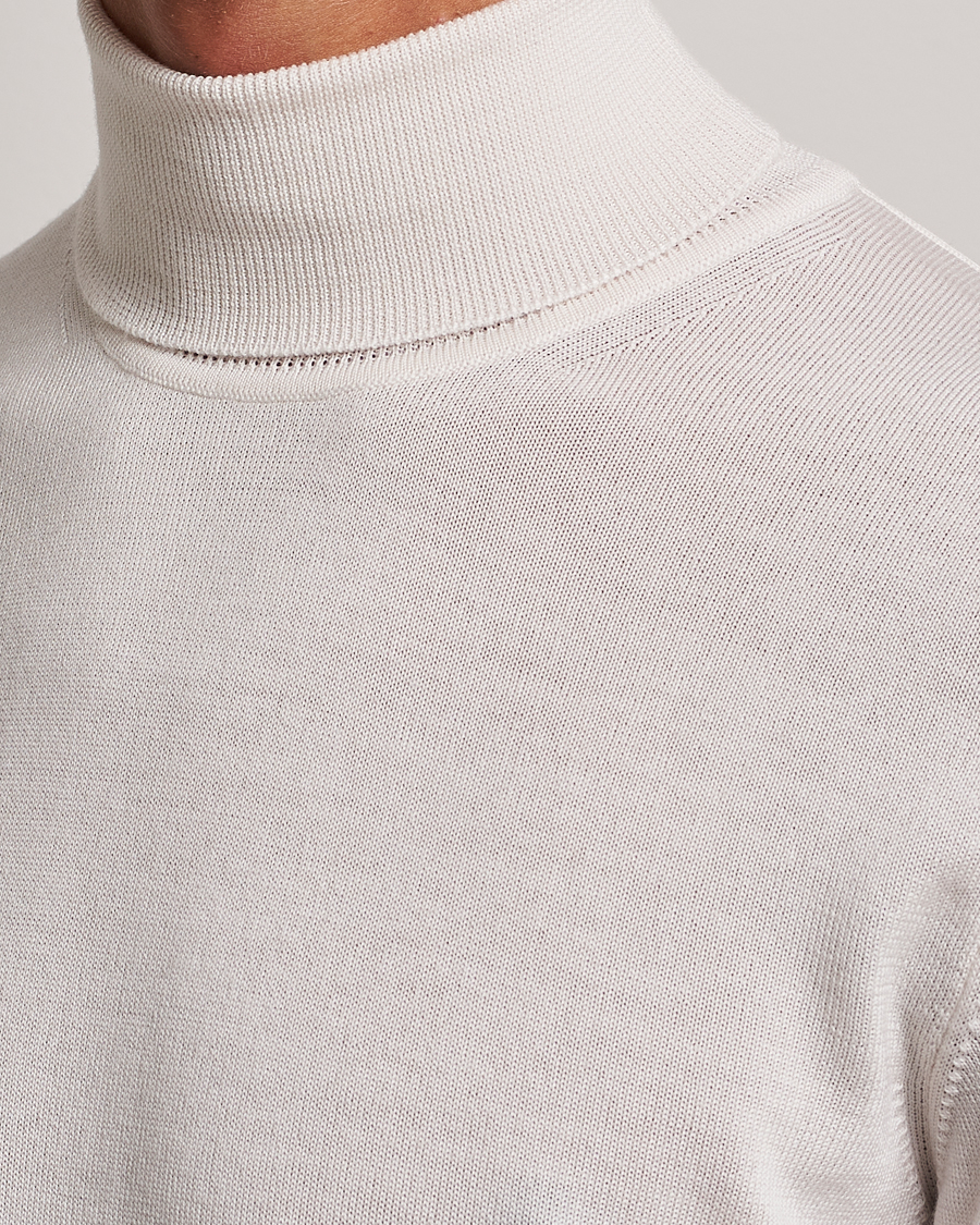 Heren | Truien | J.Lindeberg | Lyd True Merino Polo Cloud White