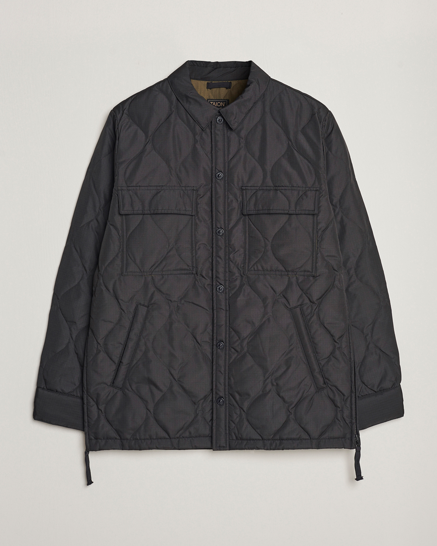 Heren | Jassen | TAION | Padded Military CPO Shirt Jacket Black