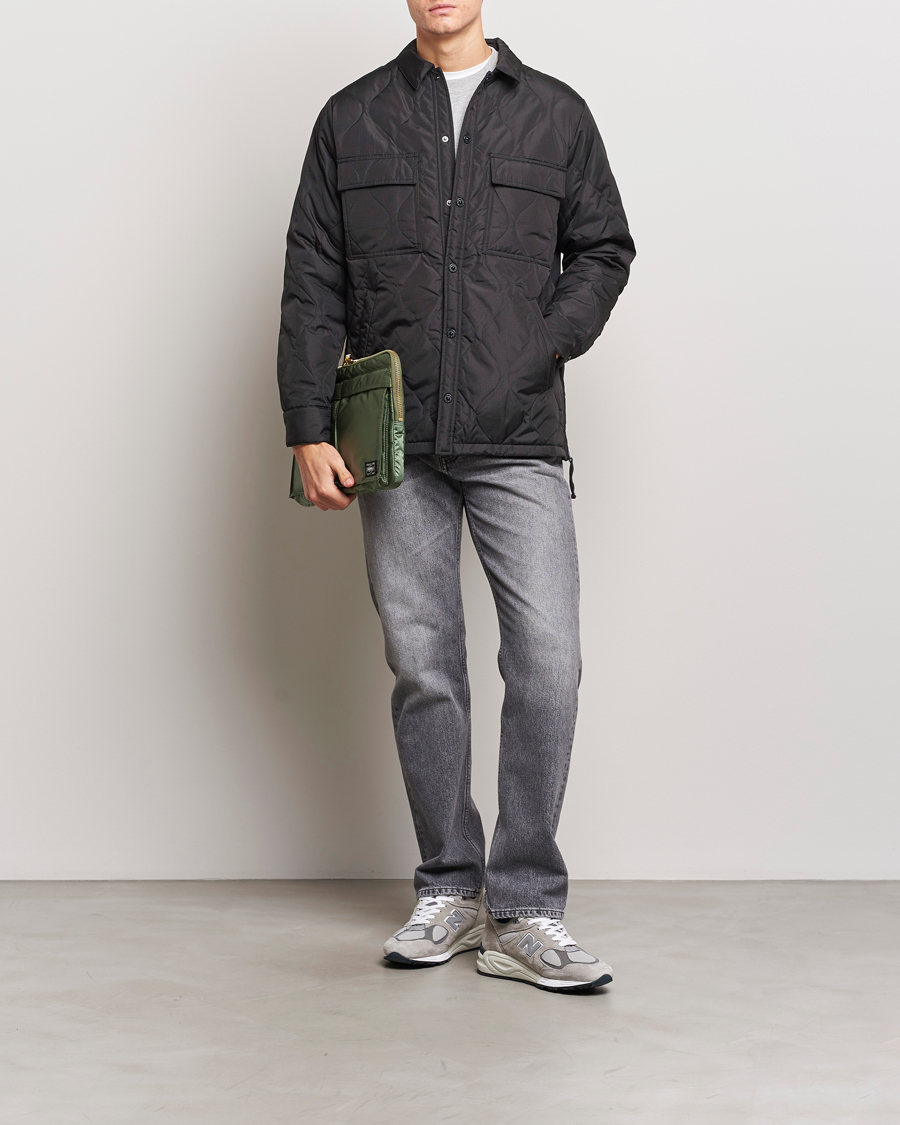 Heren | Jassen | TAION | Padded Military CPO Shirt Jacket Black