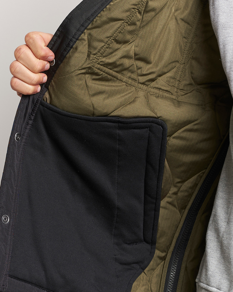 Heren | Jassen | TAION | Padded Military CPO Shirt Jacket Black