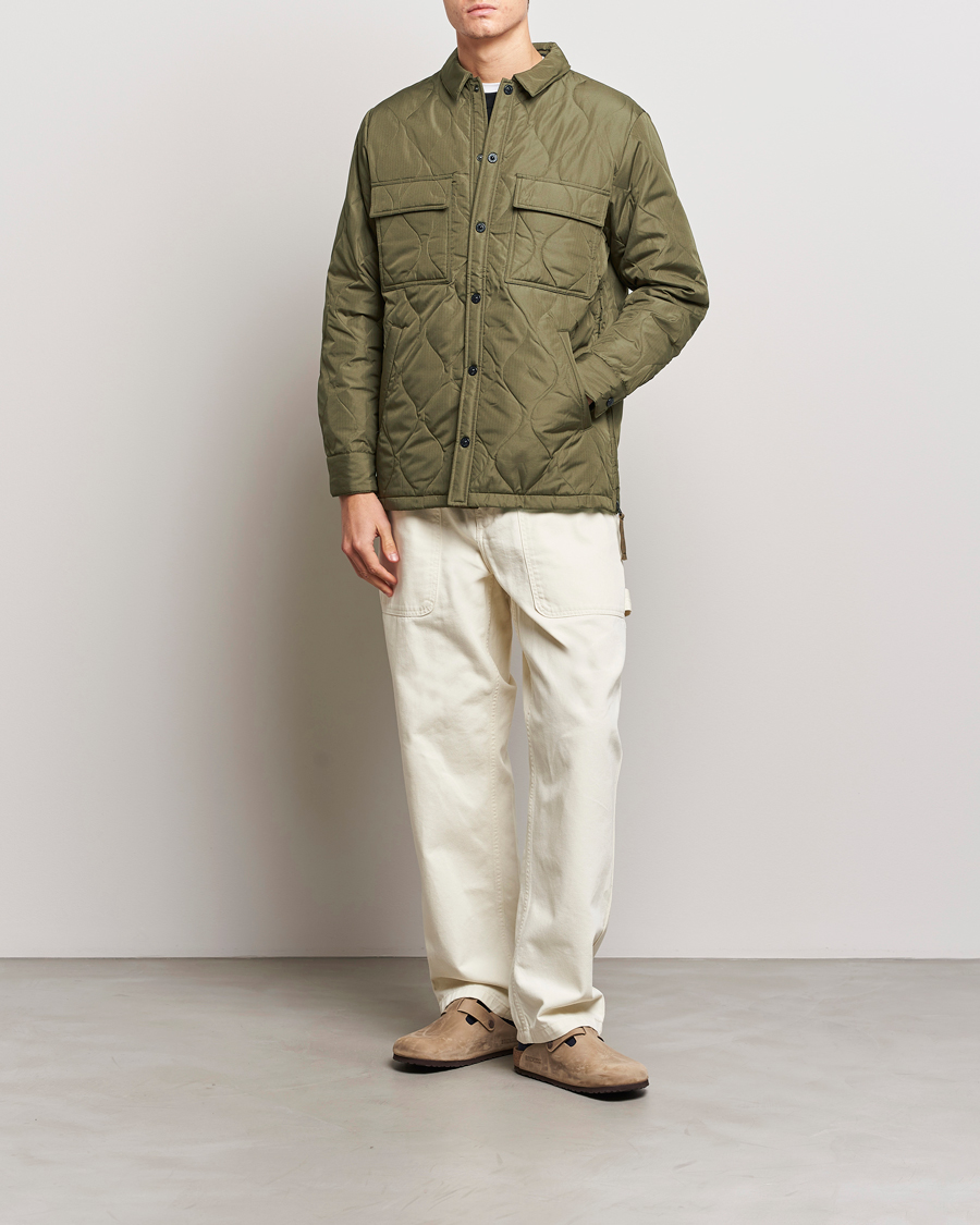 Heren | Jassen | TAION | Padded Military CPO Shirt Jacket Dark Olive