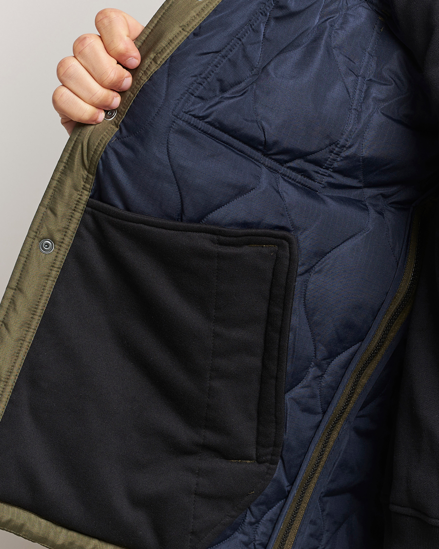 Heren | Jassen | TAION | Padded Military CPO Shirt Jacket Dark Olive
