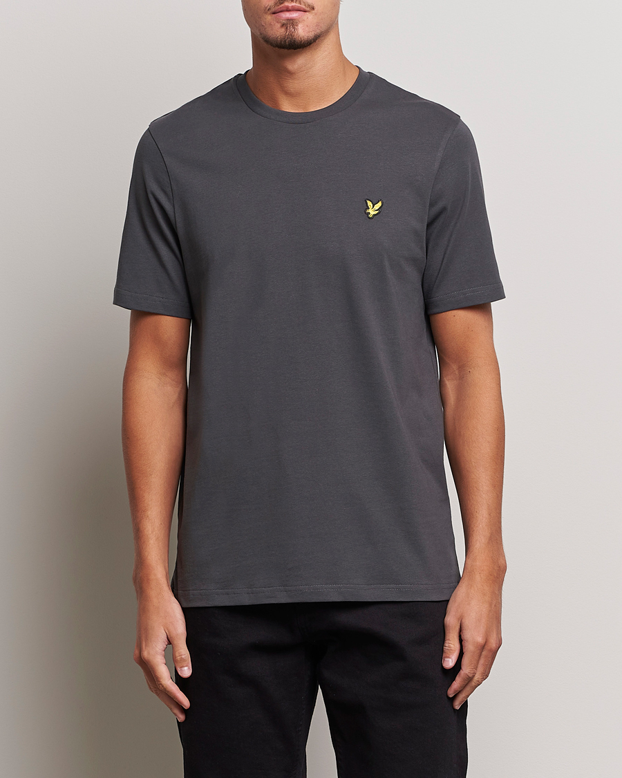 Heren | T-shirts | Lyle & Scott | Cotton Crew Neck T-Shirt Gunmetal