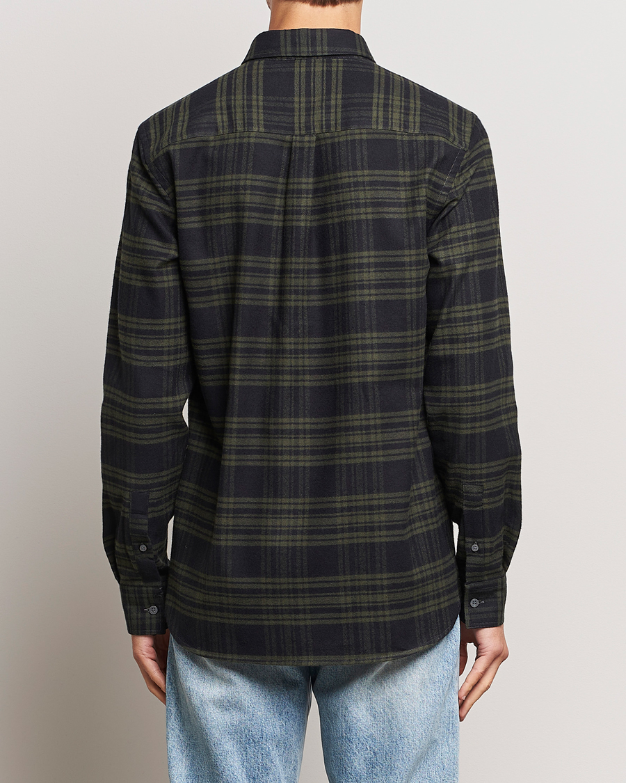 Heren | Overhemden | Lyle & Scott | Checked Flannel Button Down Shirt Mountain Moss