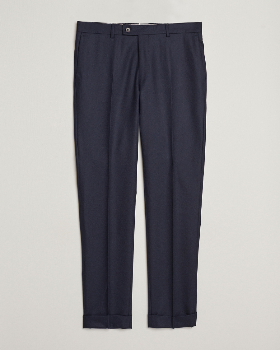 Heren | | Morris Heritage | Jack Flannel Trousers Navy