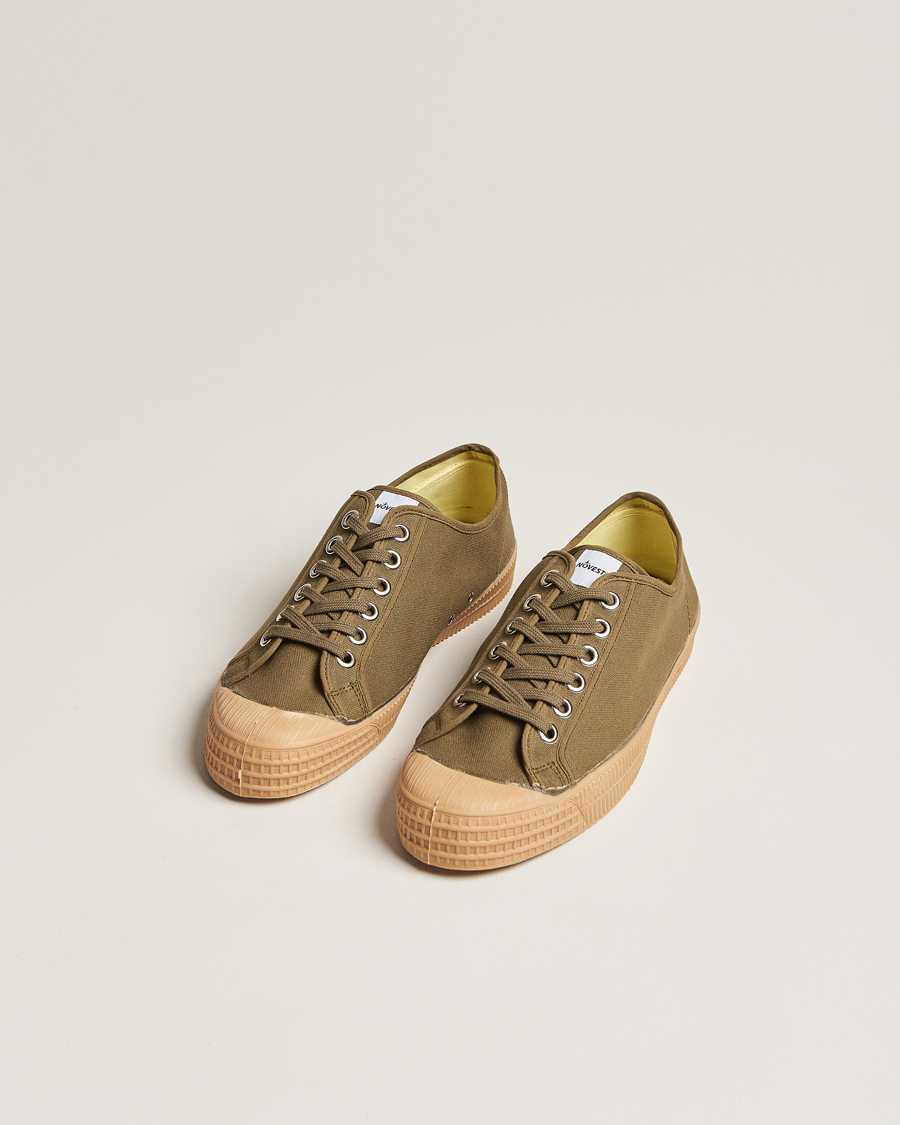 Heren | Sneakers | Novesta | Star Master Organic Cotton Sneaker Military/Transparant