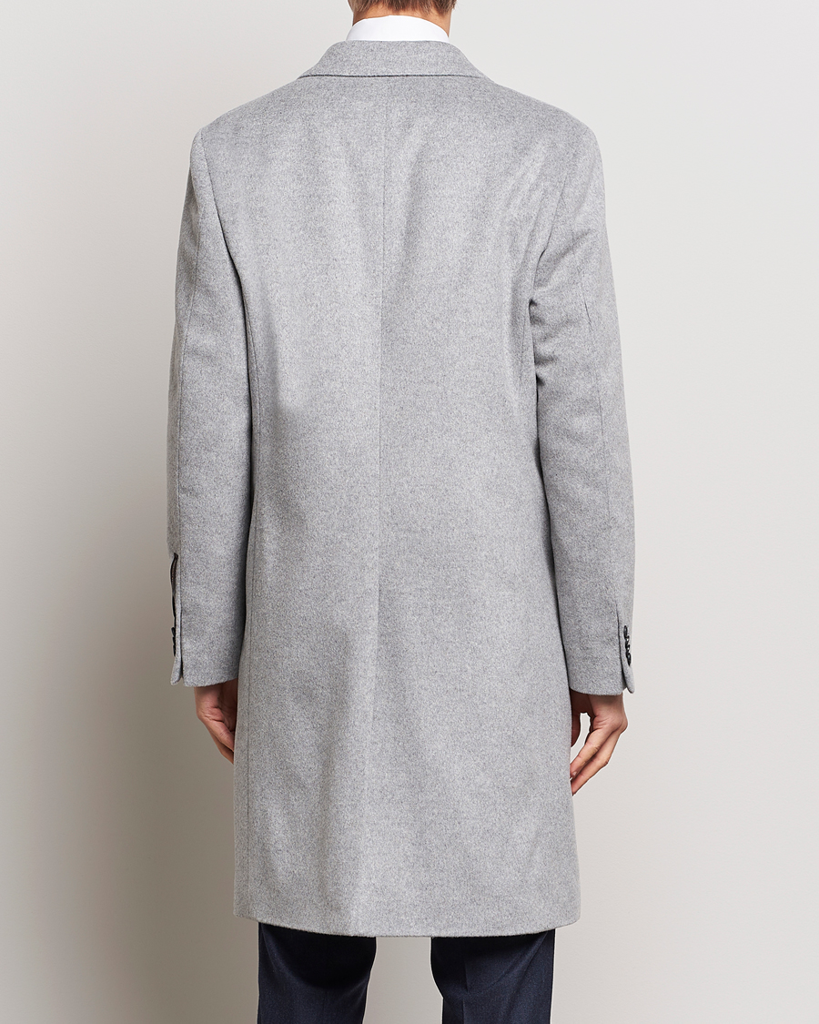 Heren | Jassen | Oscar Jacobson | Shaw Wool/Cashmere Coat Light Grey