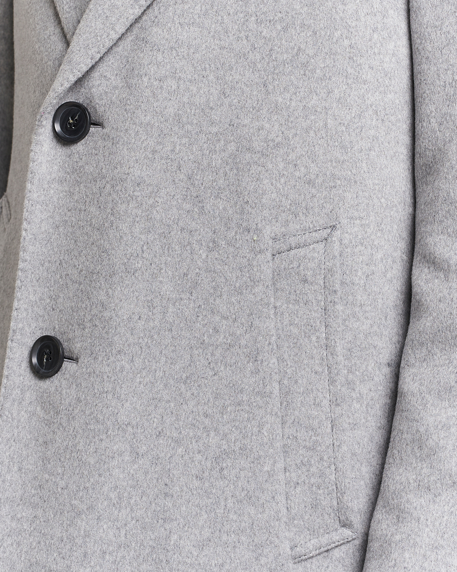 Heren | Jassen | Oscar Jacobson | Shaw Wool/Cashmere Coat Light Grey