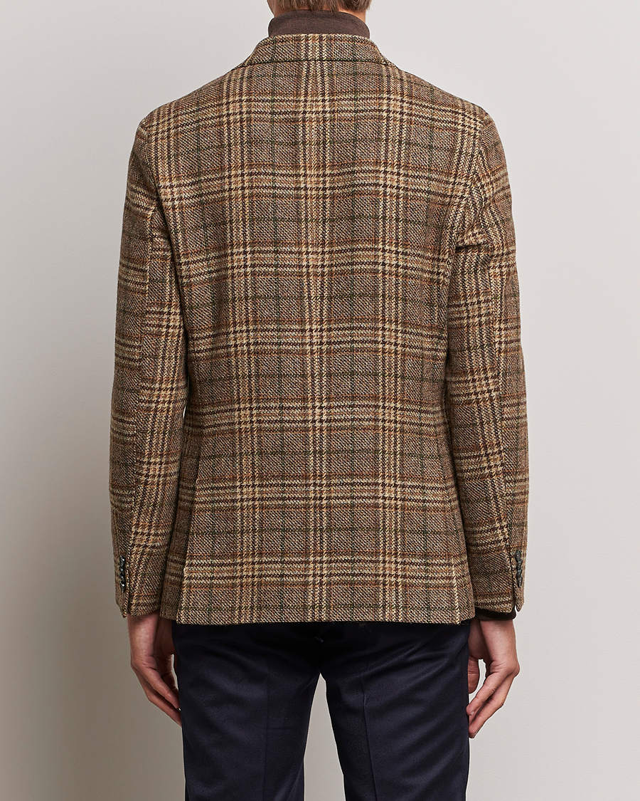 Heren | Blazers | Oscar Jacobson | Fogerty Soft Checked Wool Blazer Brown