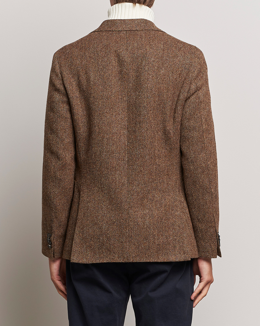 Heren | Blazers | Oscar Jacobson | Fogerty Moon Herringbone Tweed Blazer Beige