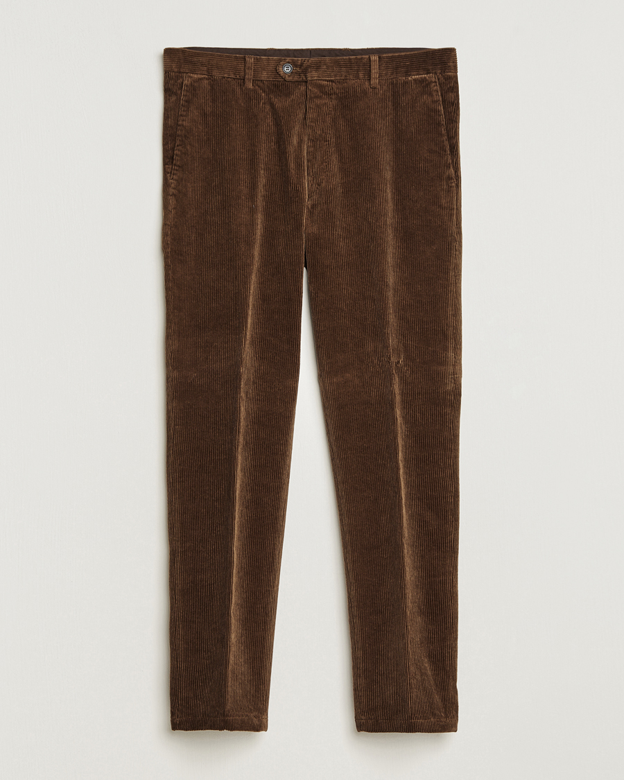 Heren | Broeken | Oscar Jacobson | Denz Corduroy Trousers Camel
