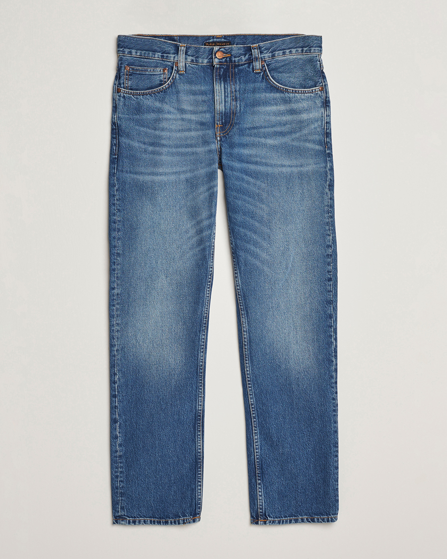 Heren | Jeans | Nudie Jeans | Gritty Jackson Jeans Blue Traces