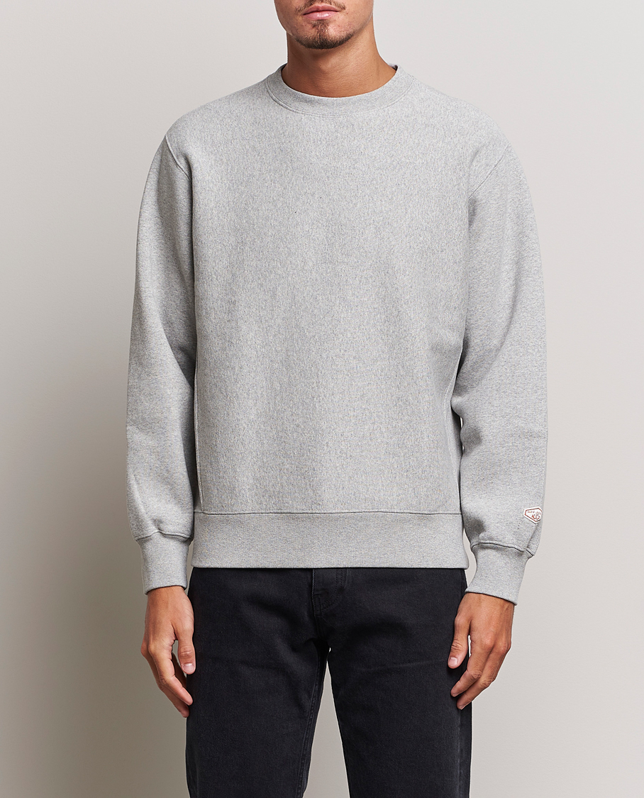 Heren | Sweatshirts | Nudie Jeans | Hasse Crew Neck Sweatshirt Grey Melange