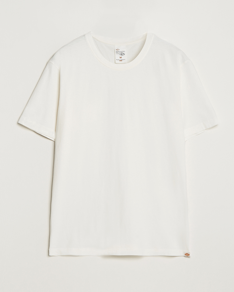 Heren | Nudie Jeans | Nudie Jeans | Uno Everyday Crew Neck T-Shirt Chalk White