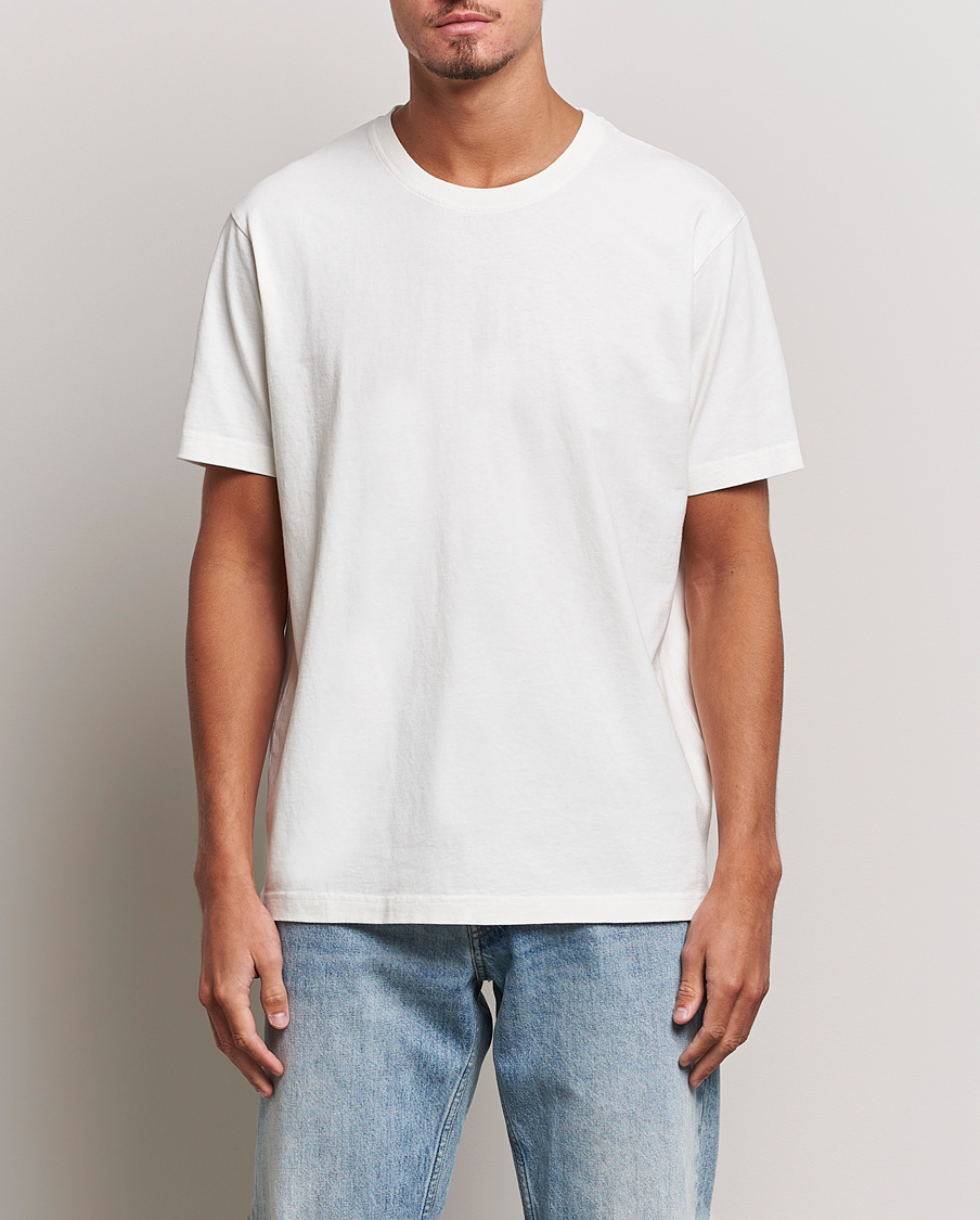 Heren | Nudie Jeans | Nudie Jeans | Uno Everyday Crew Neck T-Shirt Chalk White