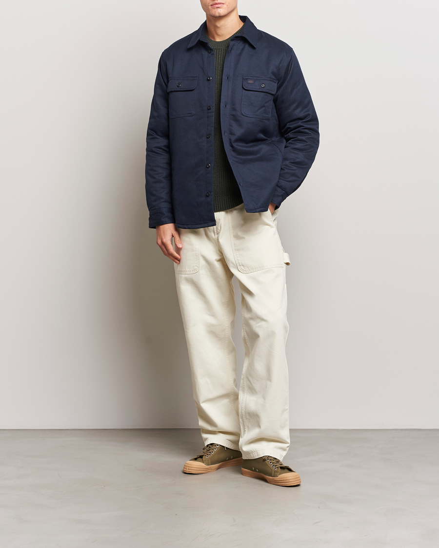 Heren | Jassen | Nudie Jeans | Glenn Padded Shirt Jacket Navy