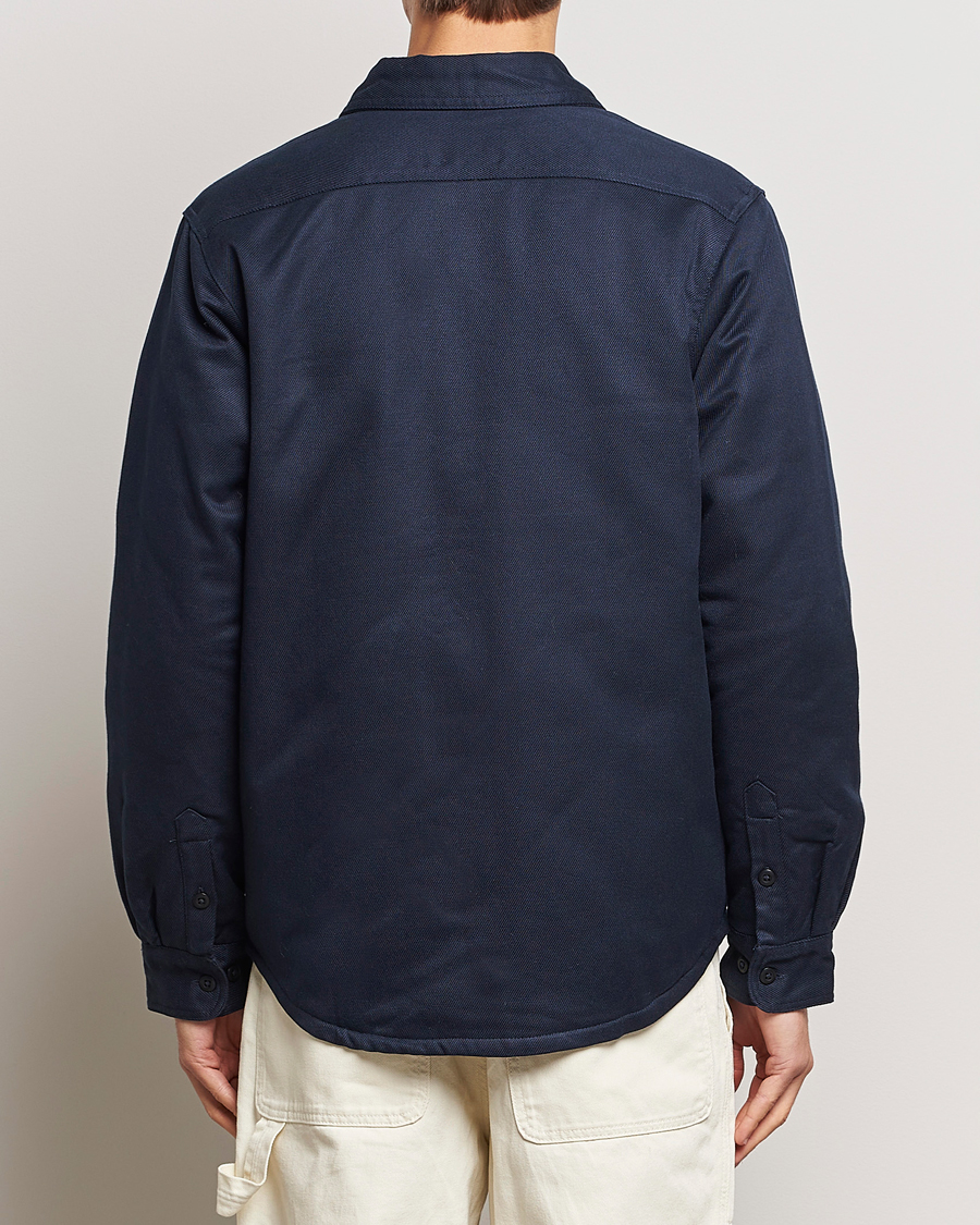 Heren | Jassen | Nudie Jeans | Glenn Padded Shirt Jacket Navy