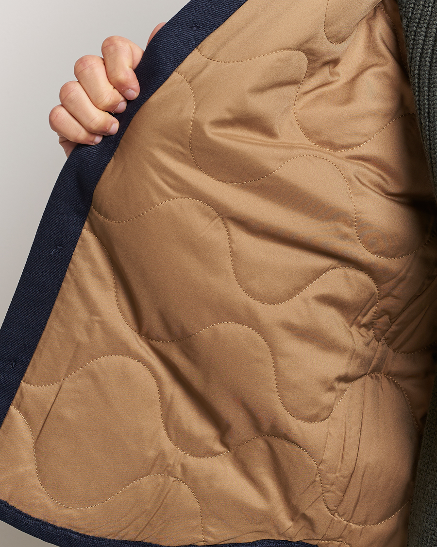 Heren | Jassen | Nudie Jeans | Glenn Padded Shirt Jacket Navy
