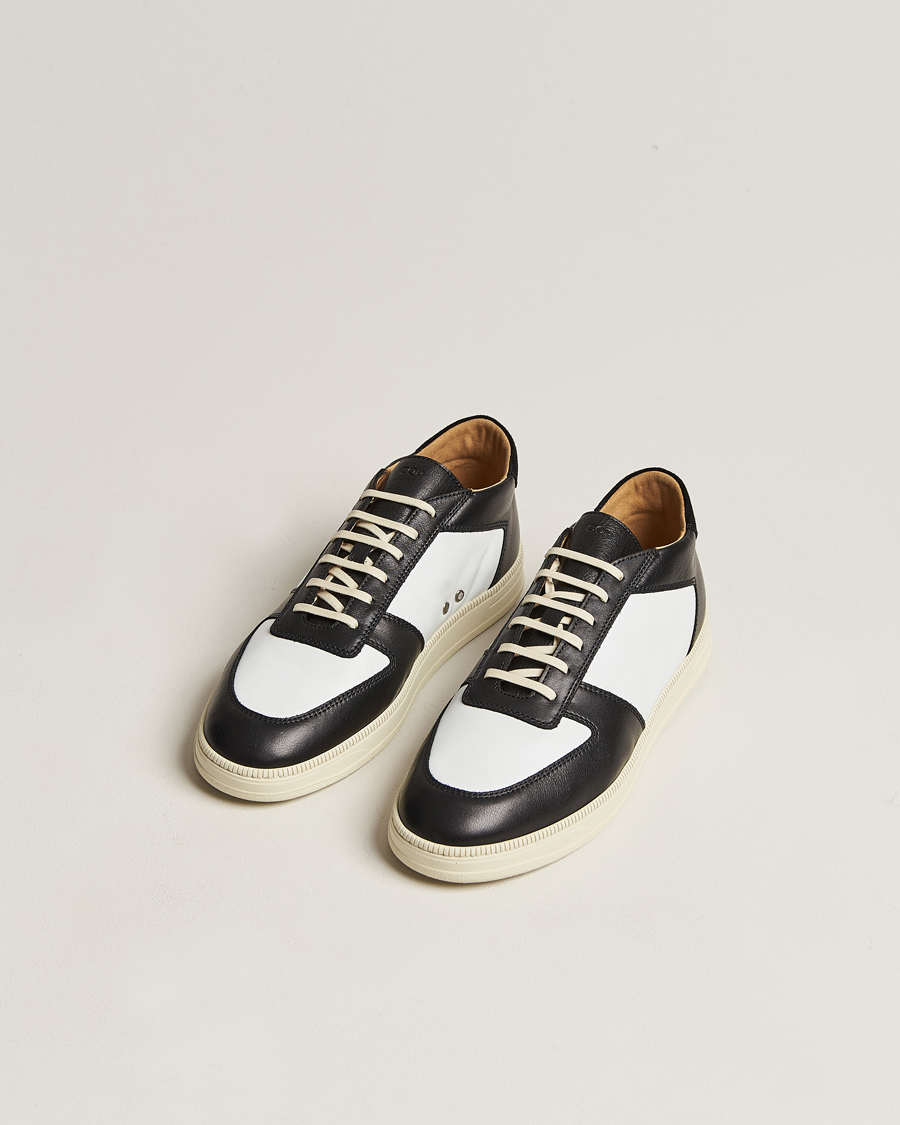 Heren | Witte sneakers | CQP | Cingo Leather Sneaker Black/White