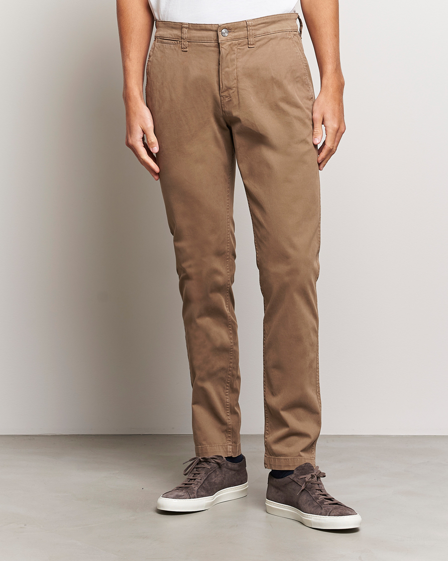 Heren | Broeken | NN07 | Marco Slim Fit Stretch Chinos Shitake