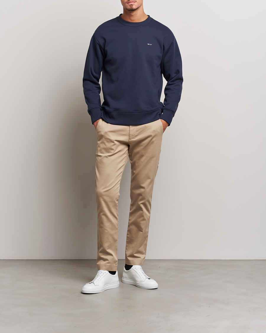 Heren | Broeken | NN07 | Theo Regular Fit Stretch Chinos Khaki
