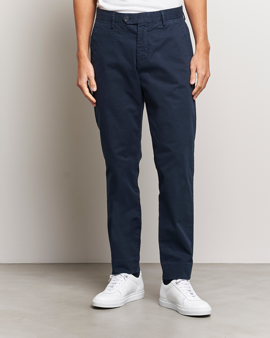 Heren |  | NN07 | Wilhelm Regular Fit Stretch Chinos Navy Blue