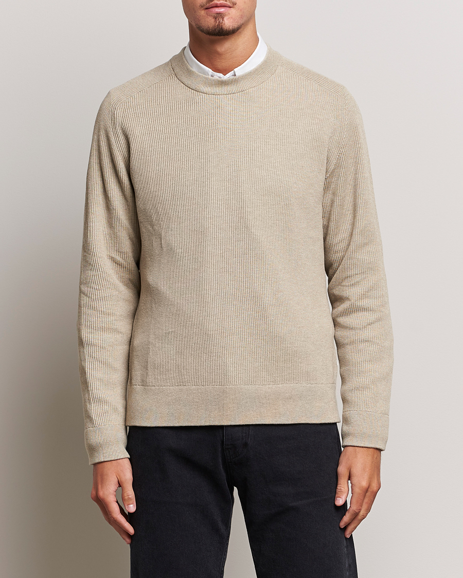 Heren | NN07 | NN07 | Kevin Cotton Knitted Sweater Khaki