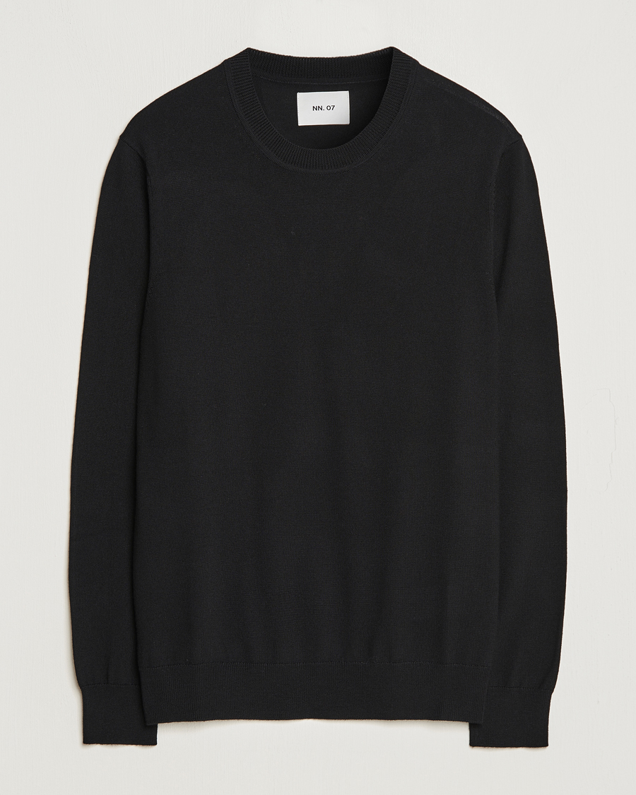 Heren | Truien | NN07 | Ted Merino Crew Neck Pullover Black