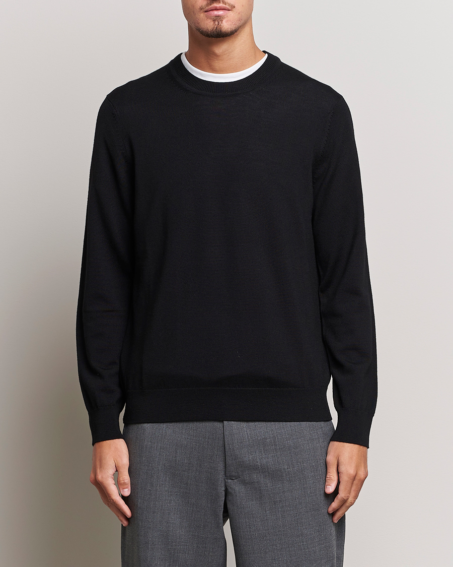 Heren | Ronde hals truien | NN07 | Ted Merino Crew Neck Pullover Black