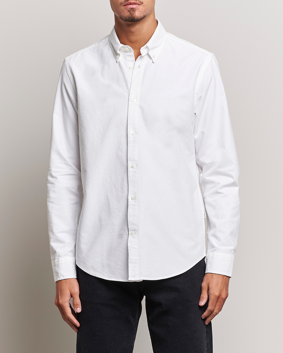 Heren | Casual | NN07 | Arne Button Down Oxford Shirt White