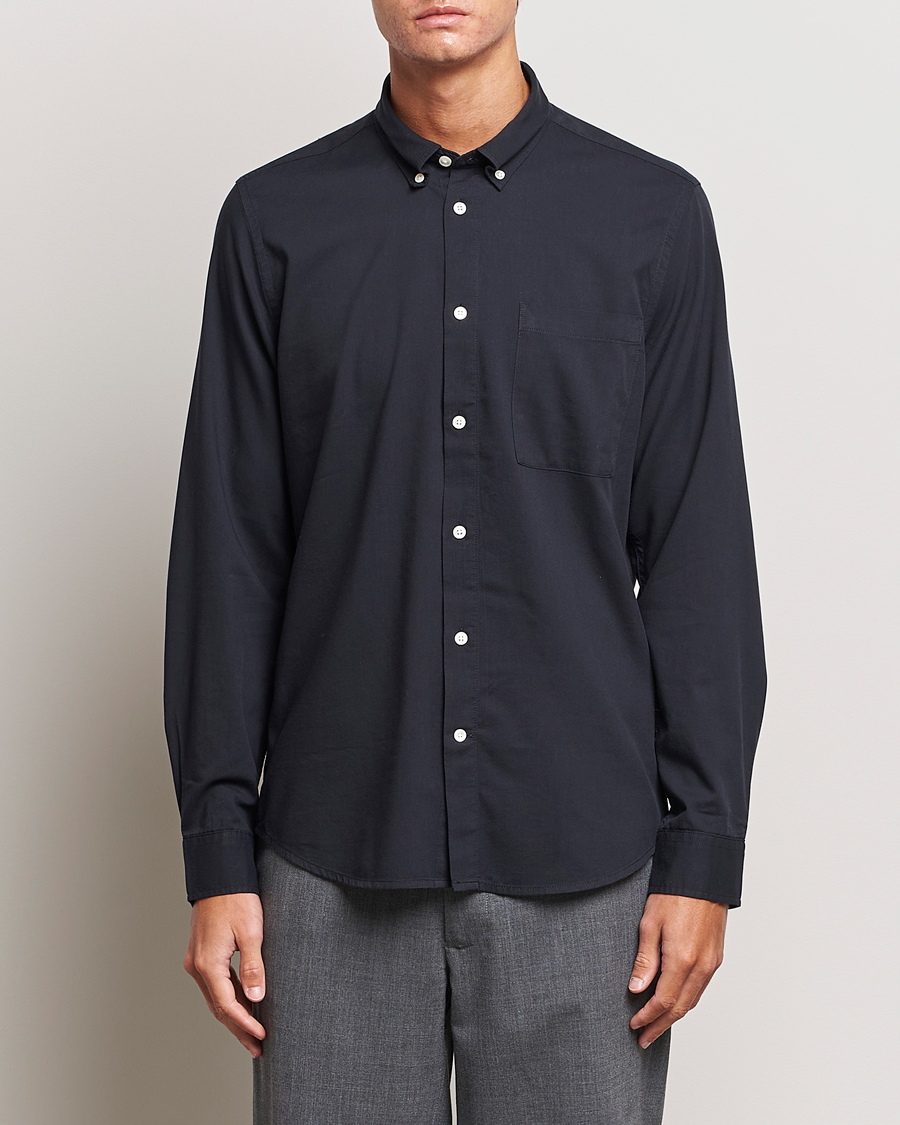 Heren | Casual overhemden | NN07 | Arne Tencel Shirt Black