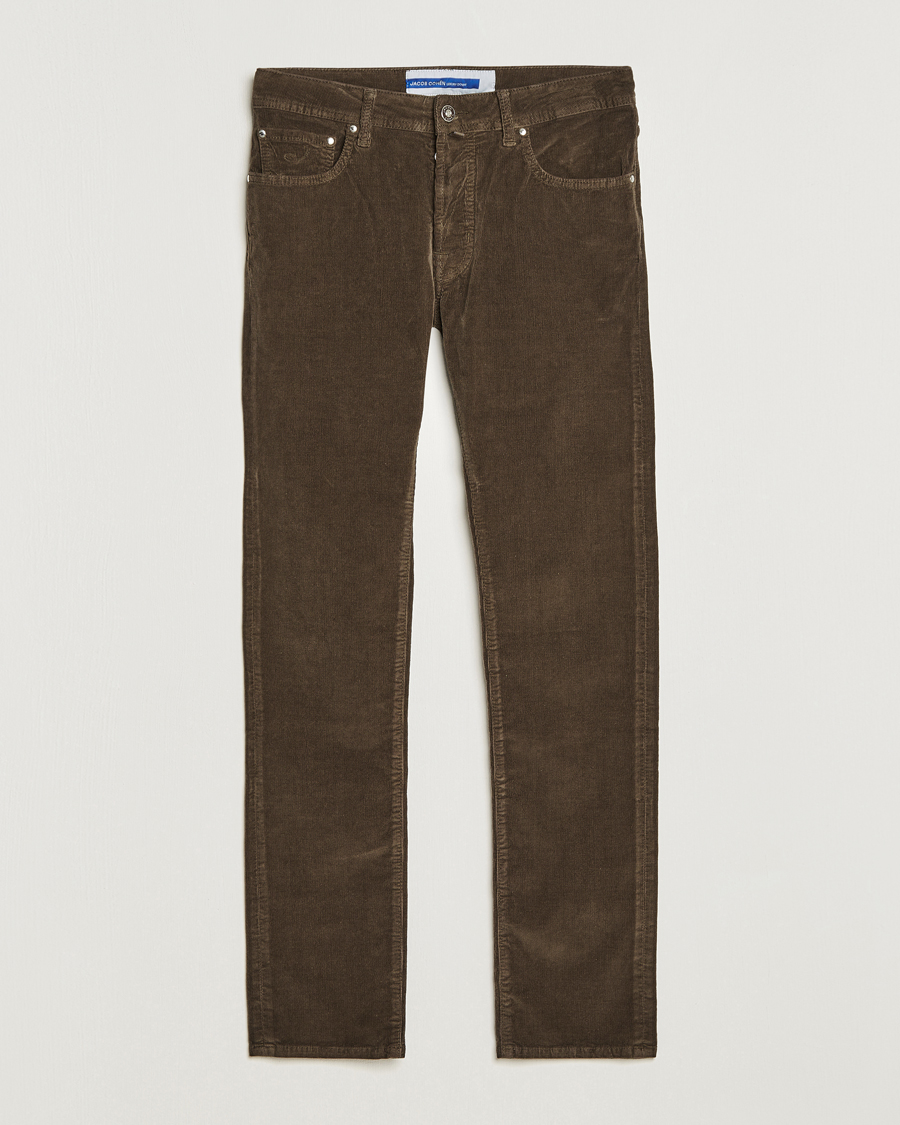 Heren | Broeken | Jacob Cohën | Bard 5-Pocket Corduroy Trousers Brown