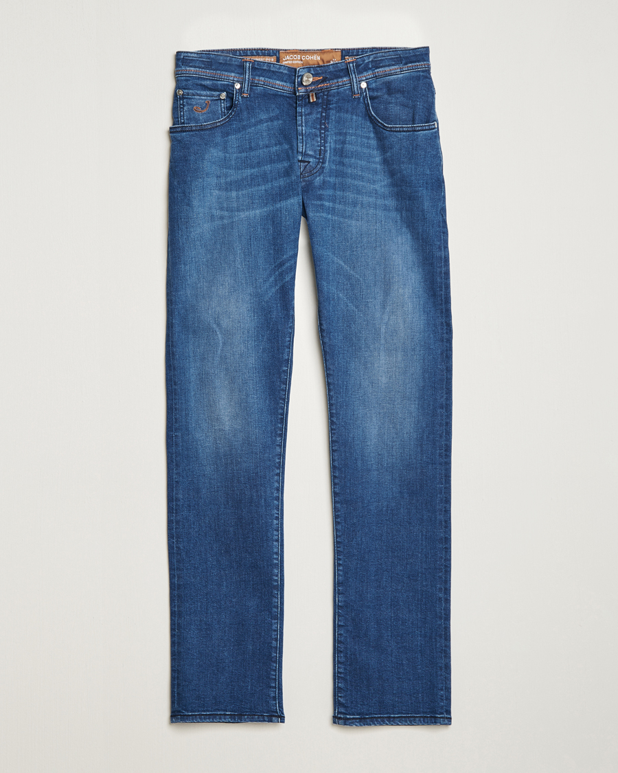 Heren | Jeans | Jacob Cohën | Nick Limited Edition Slim Fit Jeans Mid Blue