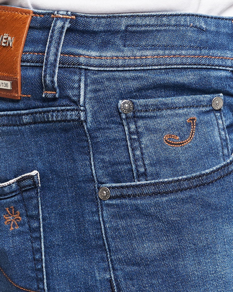 Heren | Jeans | Jacob Cohën | Nick Limited Edition Slim Fit Jeans Mid Blue