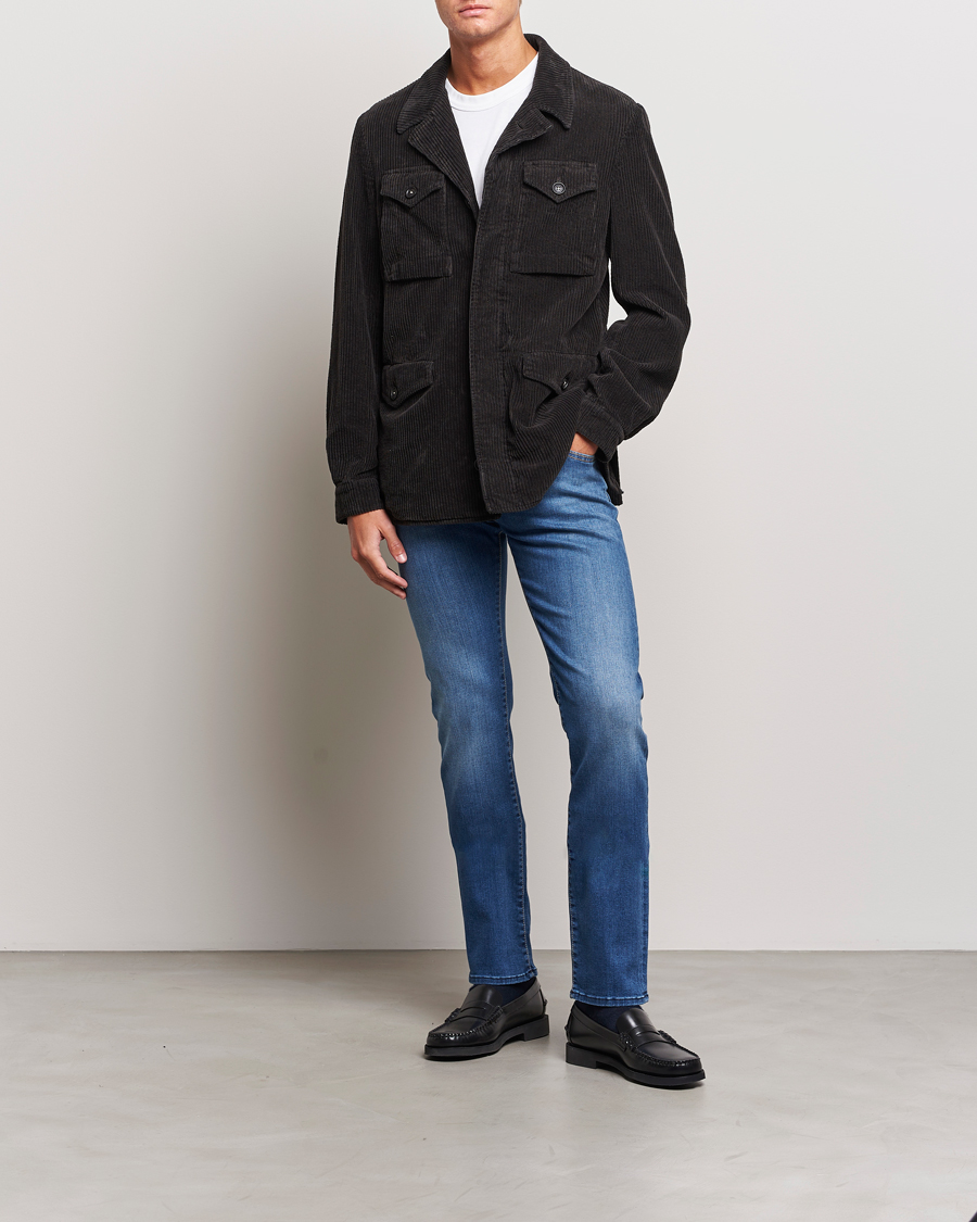 Heren | Jeans | Jacob Cohën | Nick Slim Fit Stretch Jeans Blue