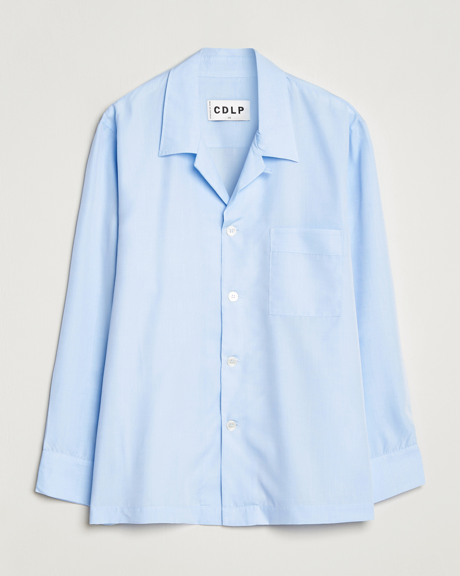 Heren | Pyjama's en gewaden | CDLP | Long Sleeve Pyjama Shirt Sky Blue