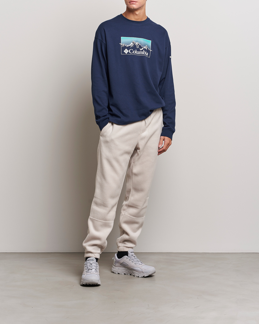 Heren | T-shirts | Columbia | Duxbery Relaxed Long Sleeve T-Shirt Collegiate Navy