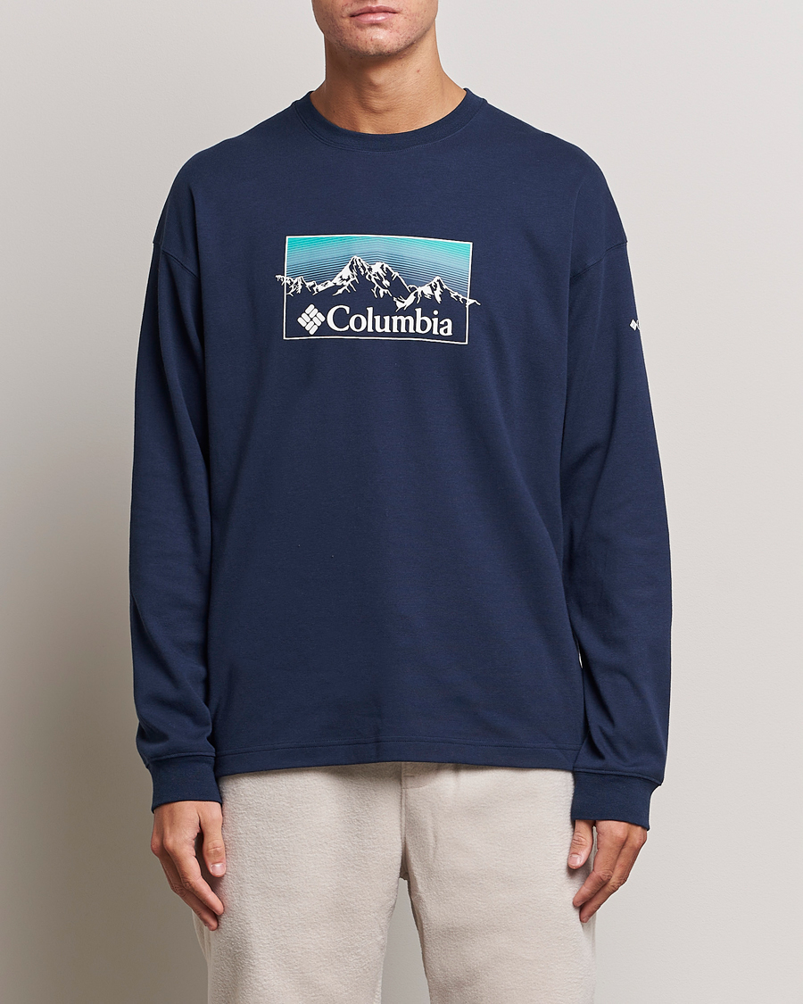 Heren | American Heritage | Columbia | Duxbery Relaxed Long Sleeve T-Shirt Collegiate Navy