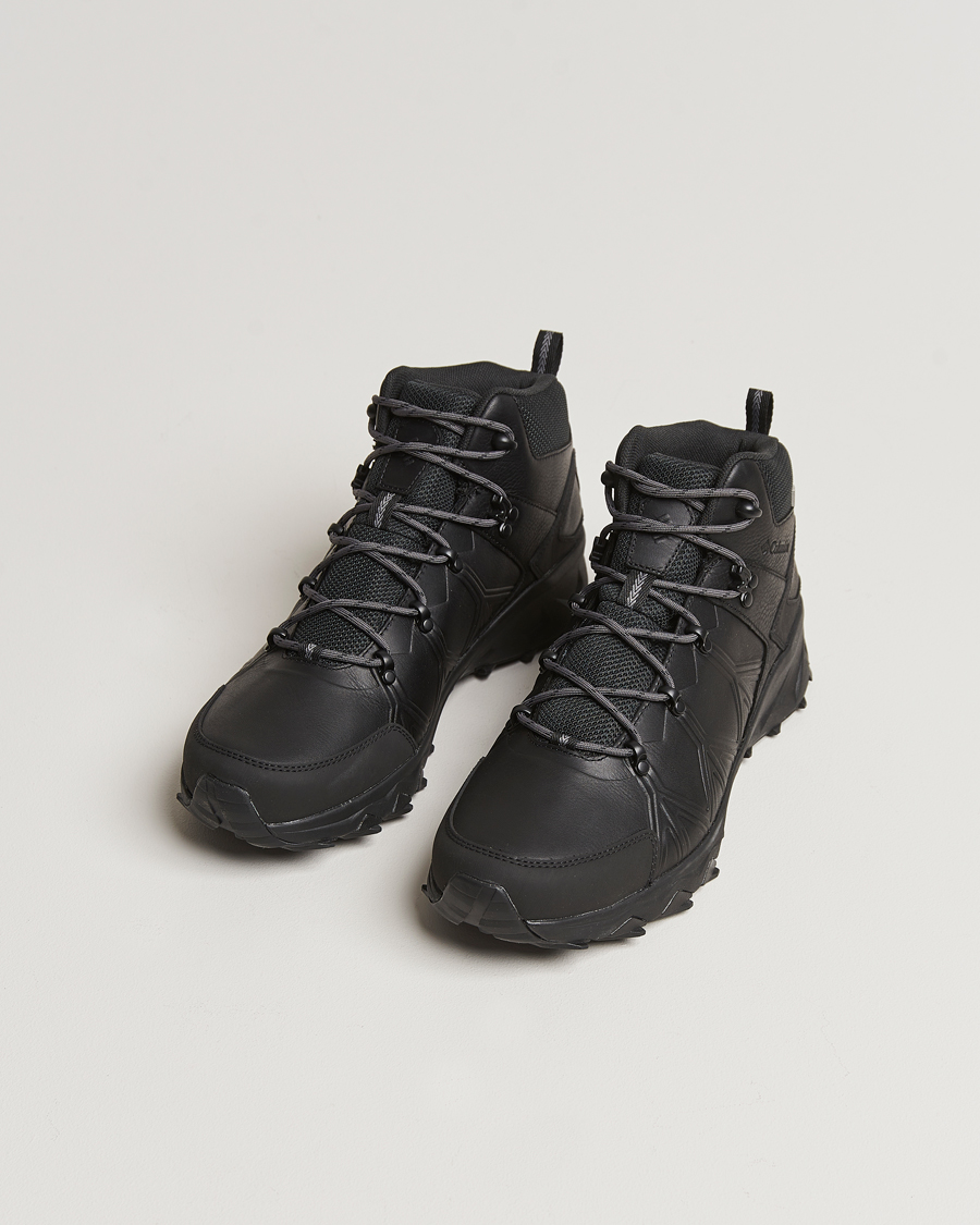Heren | Columbia Peakfreak II Mid Outdry Leather Sneaker Black | Columbia | Peakfreak II Mid Outdry Leather Sneaker Black