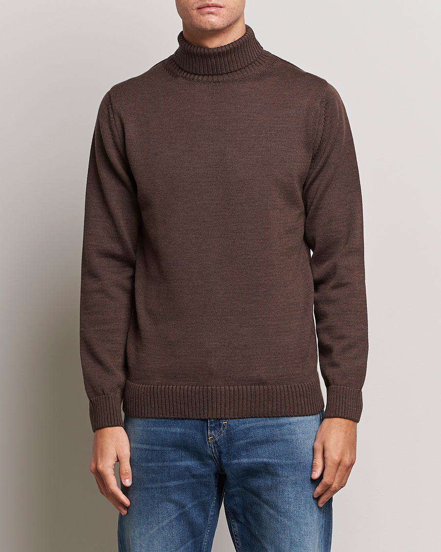 Heren | Stenströms | Stenströms | Chunky Merino Rollneck Brown