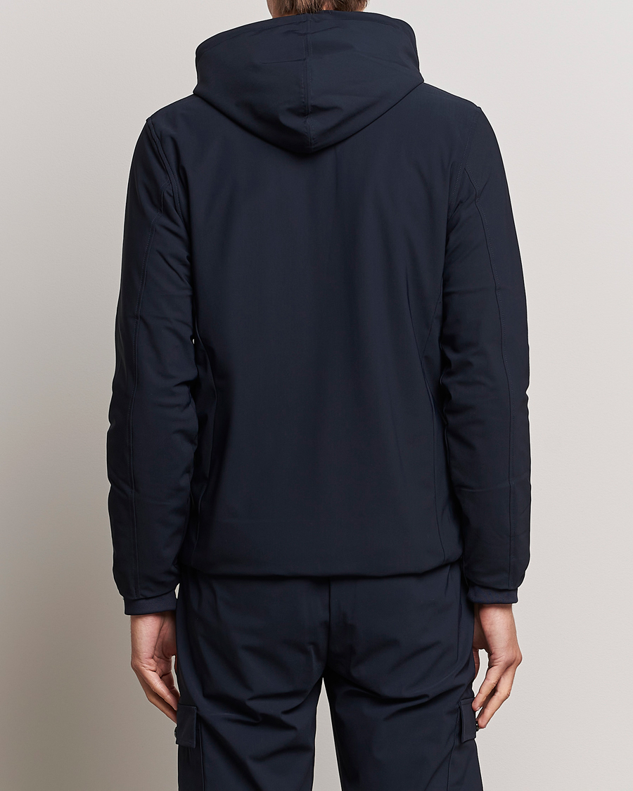 Heren | Jassen | Stenströms | Active Jersey Leisure Hood Jacket Navy