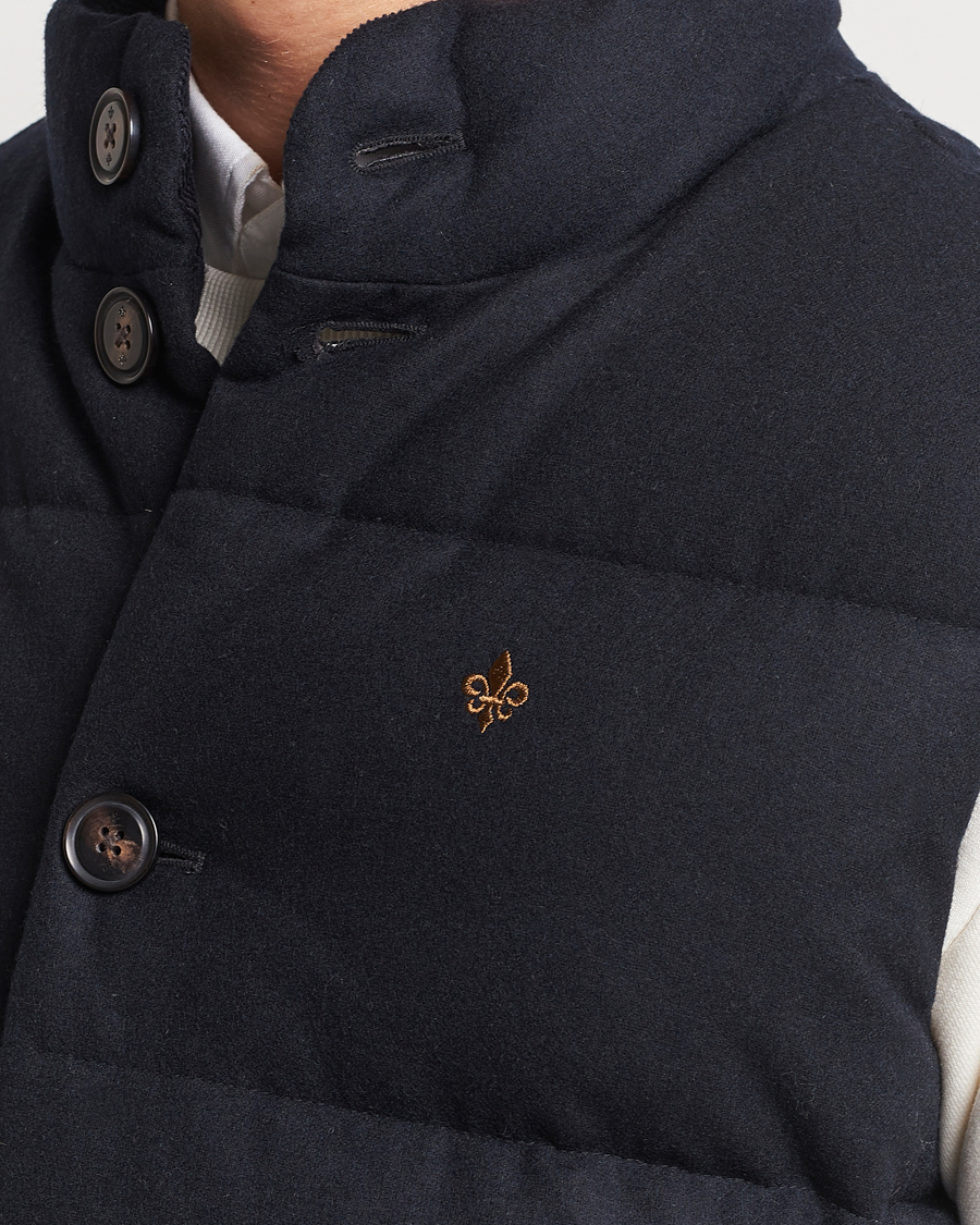 Heren | Jassen | Morris | Alston Wool Flanell Vest Blue