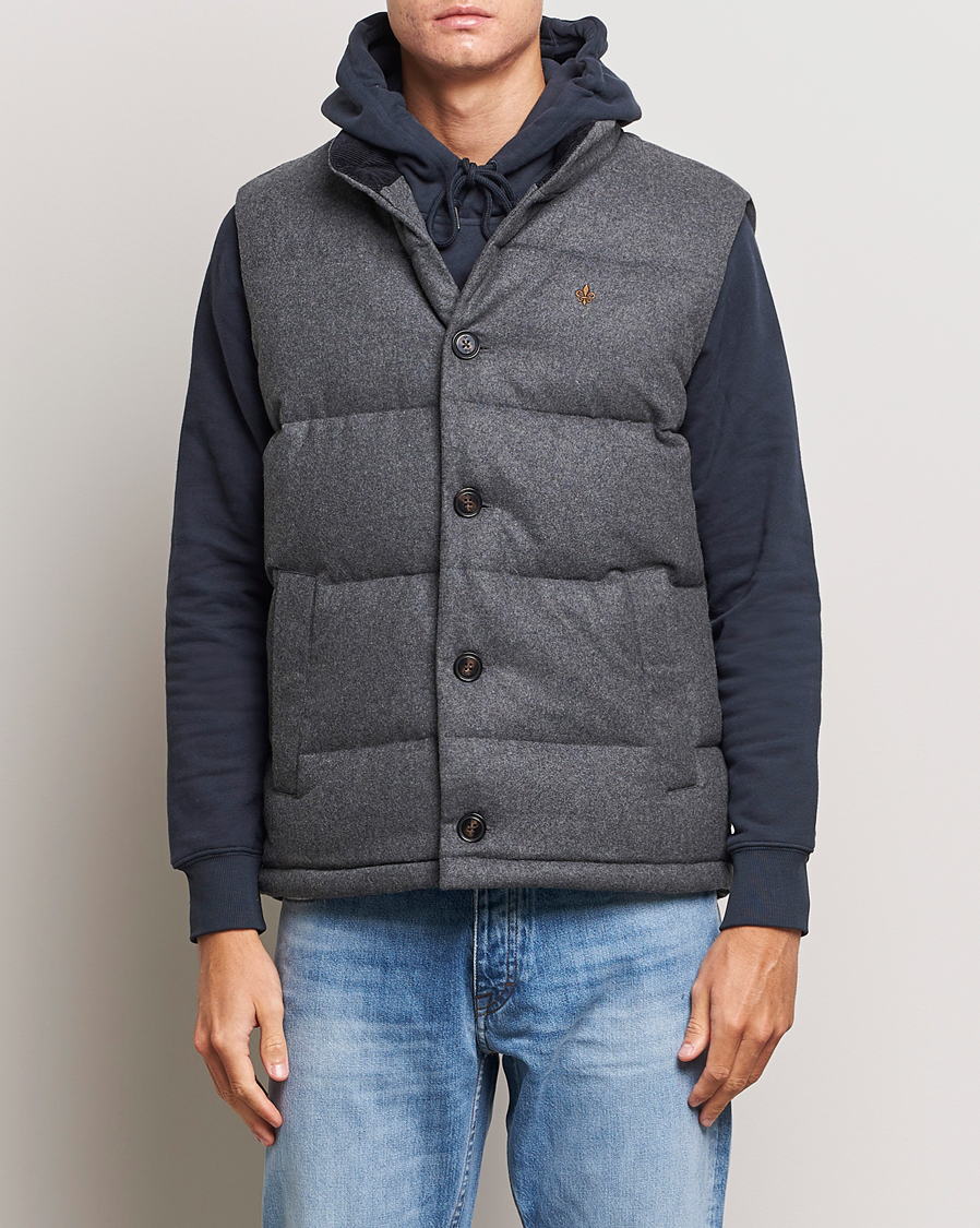 Heren | Jassen | Morris | Alston Wool Flanell Vest Grey