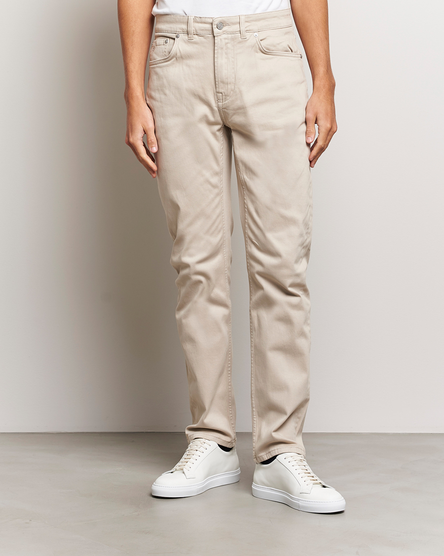 Heren | Broeken | Morris | James Brushed 5-Pocket Pant Khaki