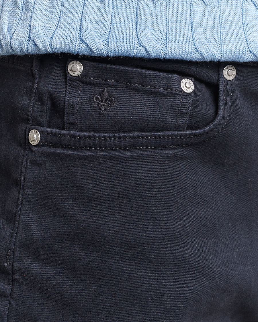 Heren | Broeken | Morris | James Brushed 5-Pocket Pant Blue