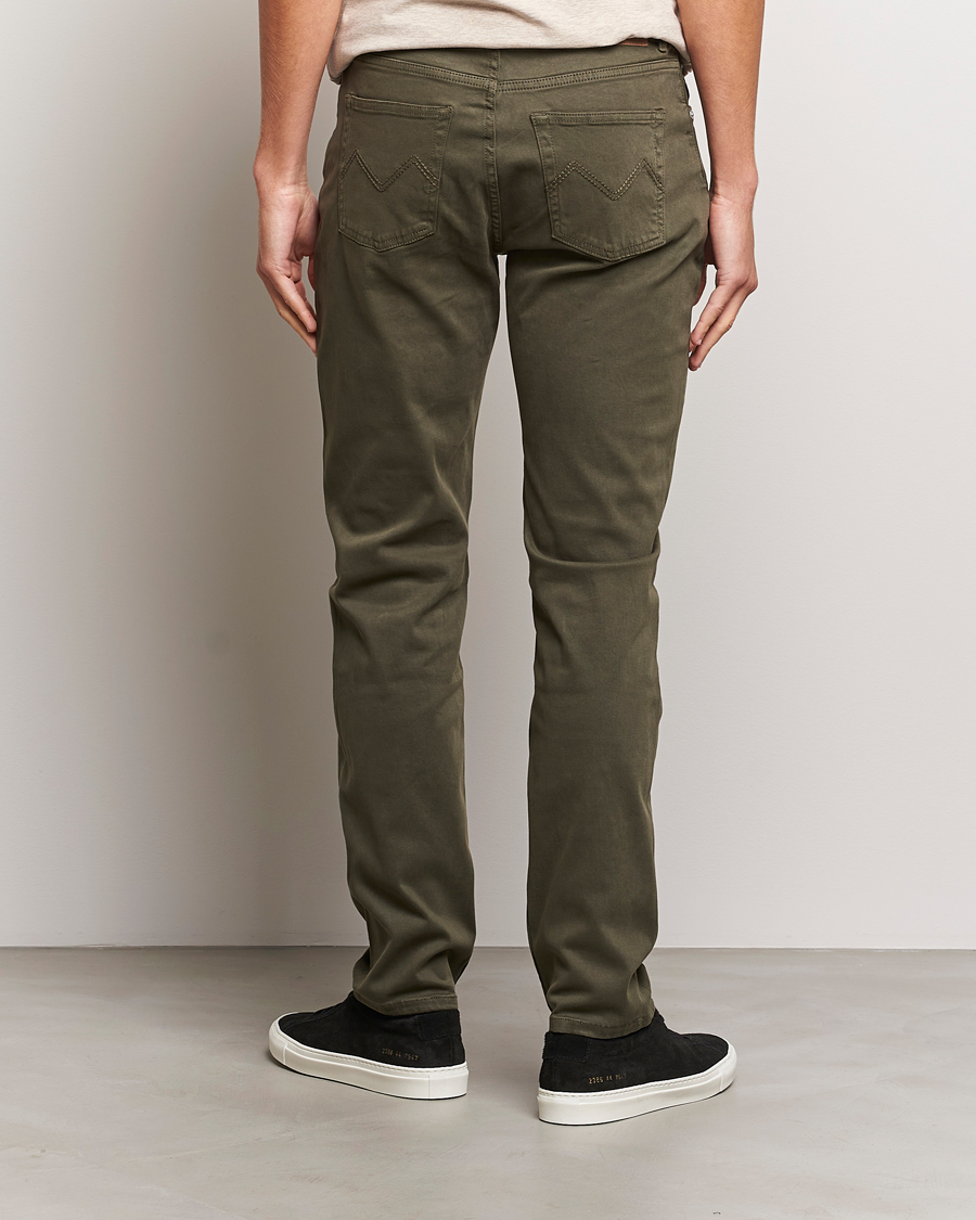 Heren | Broeken | Morris | James Brushed 5-Pocket Pant Olive