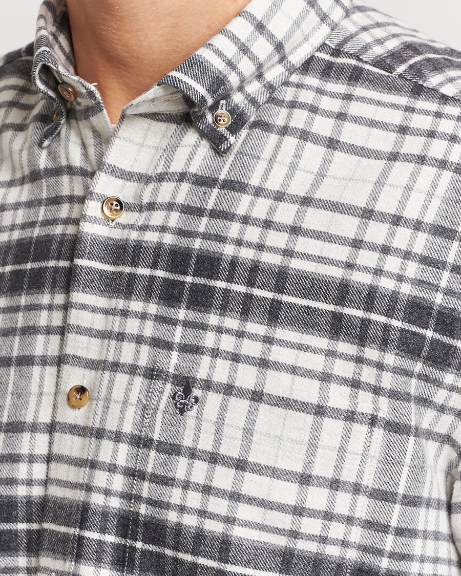 Heren | Overhemden | Morris | Flanell Big Check Shirt Grey