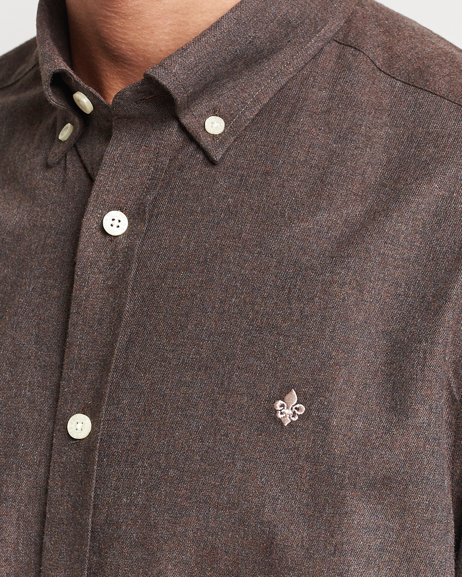 Heren | Overhemden | Morris | Watts Flanell Shirt Brown