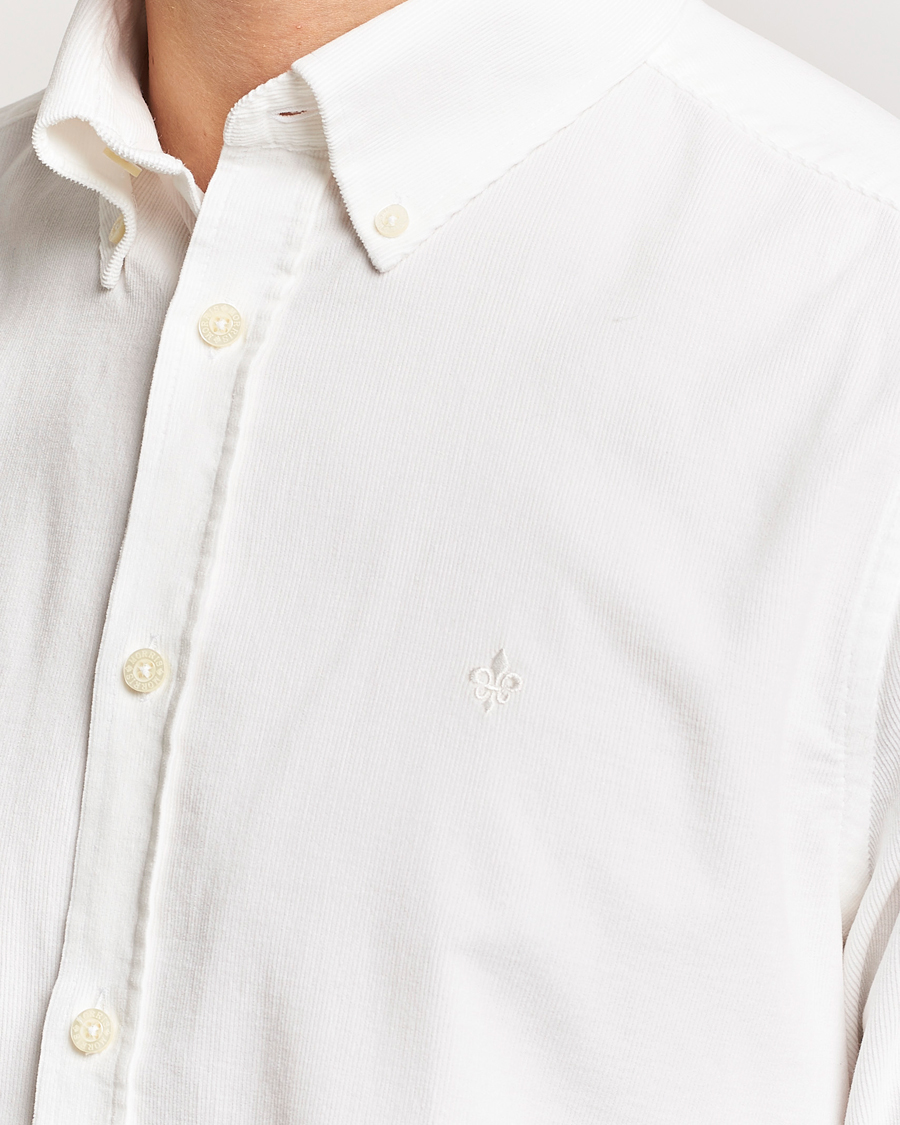 Heren | Overhemden | Morris | Douglas Corduroy Shirt Off White